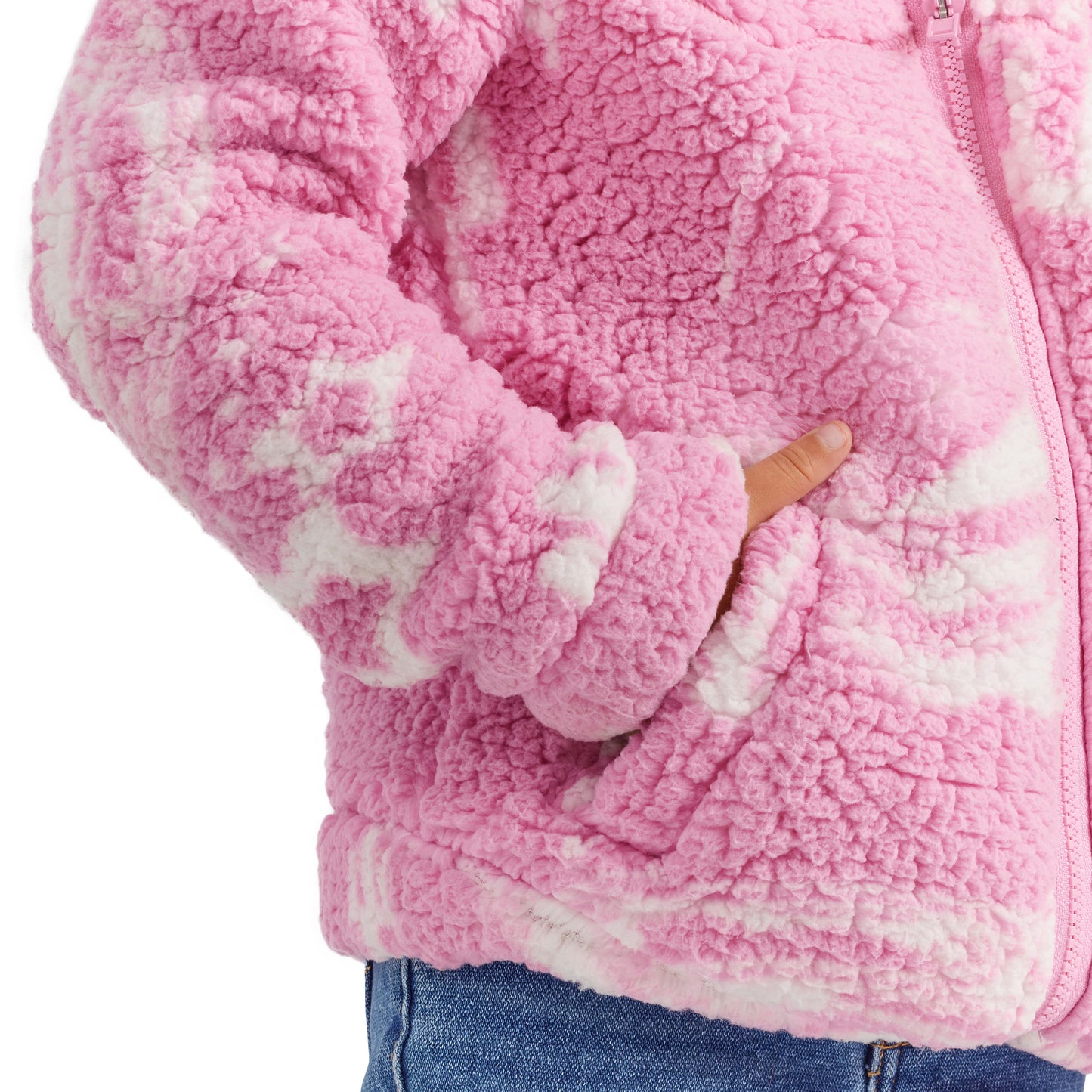 Wrangler X Barbie Girl's Sherpa Jacket - Pink