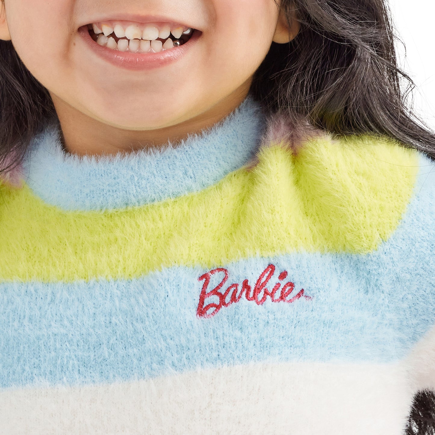 Wrangler X Barbie Girl's Short Sleeve Sweater -Multi