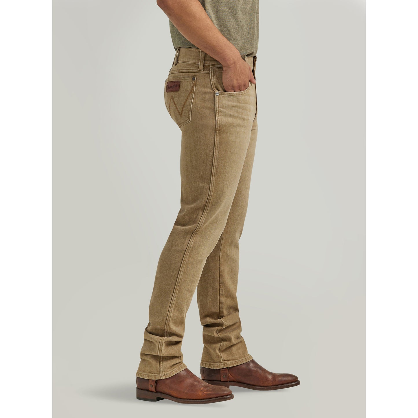 Wrangler Men's Retro Slim Straight Jeans - Khaki