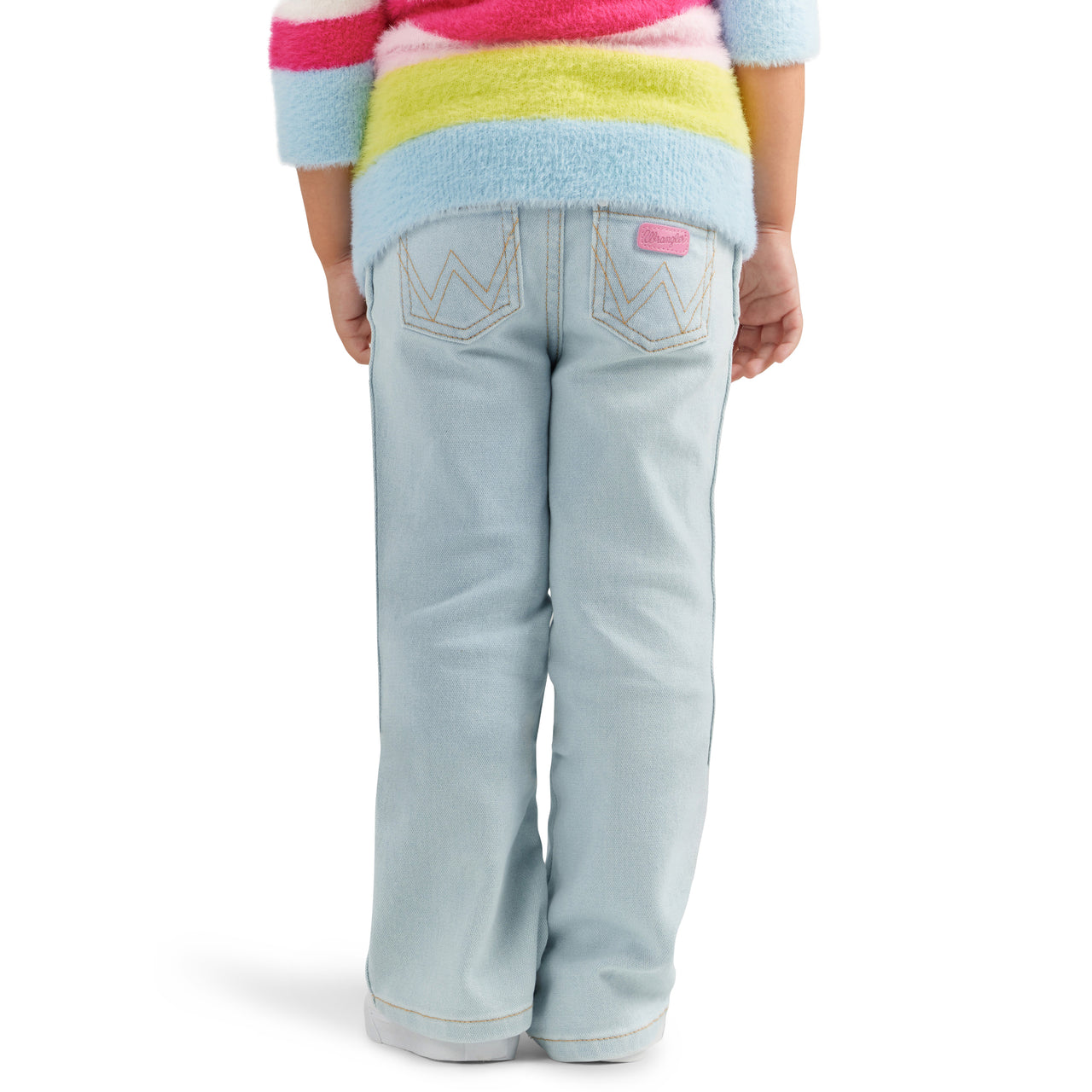 Wrangler X Barbie Girl's Bootcut Jeans - Light Wash