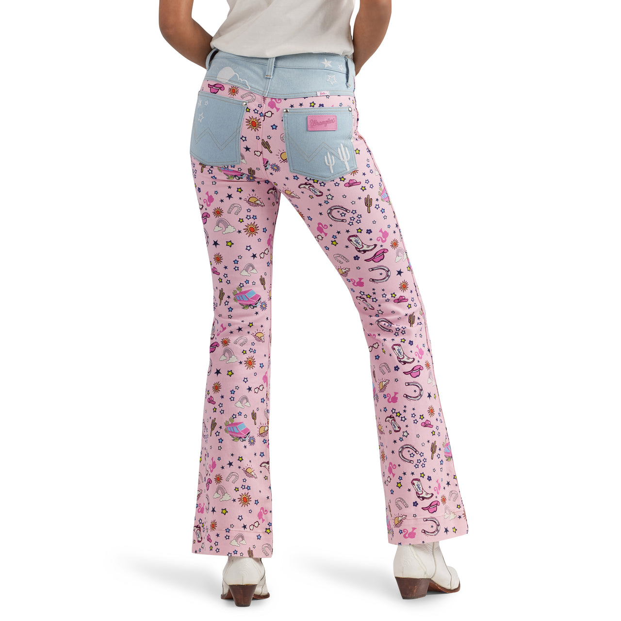 Wrangler X Barbie Women's Trouser Jeans - Pink