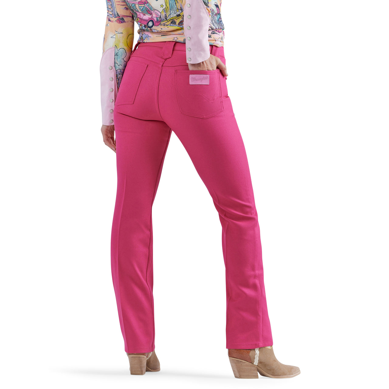 Wrangler X Barbie Women's Wrancher Jeans - Pink