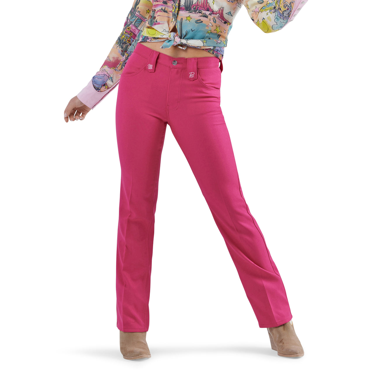 Wrangler X Barbie Women's Wrancher Jeans - Pink