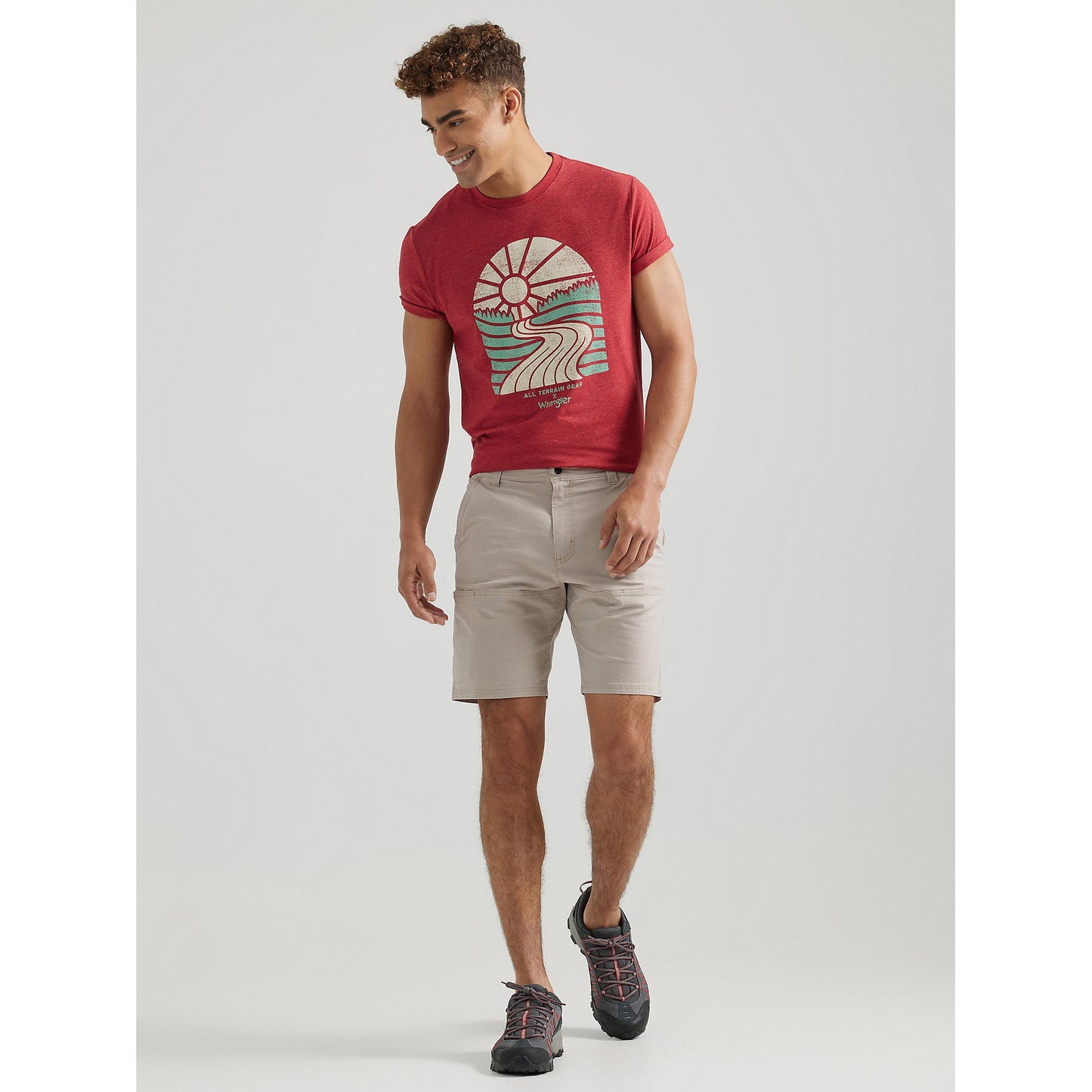 Wrangler Men's Side Pocket Utility Short - Taupe