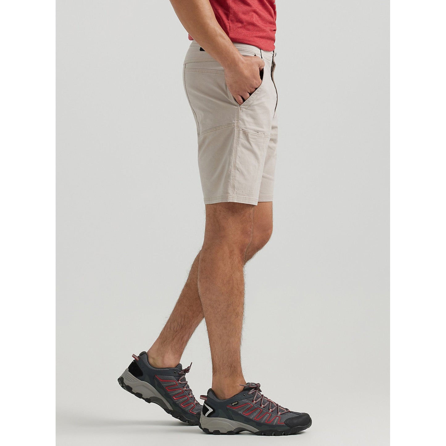 Wrangler Men's Side Pocket Utility Short - Taupe