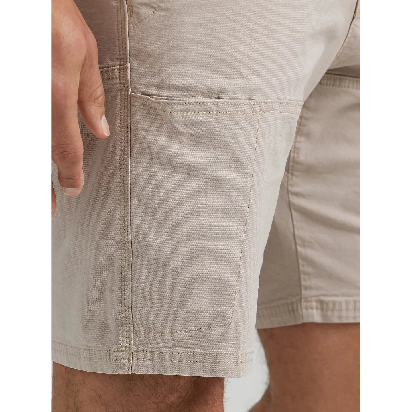 Wrangler Men's Side Pocket Utility Short - Taupe