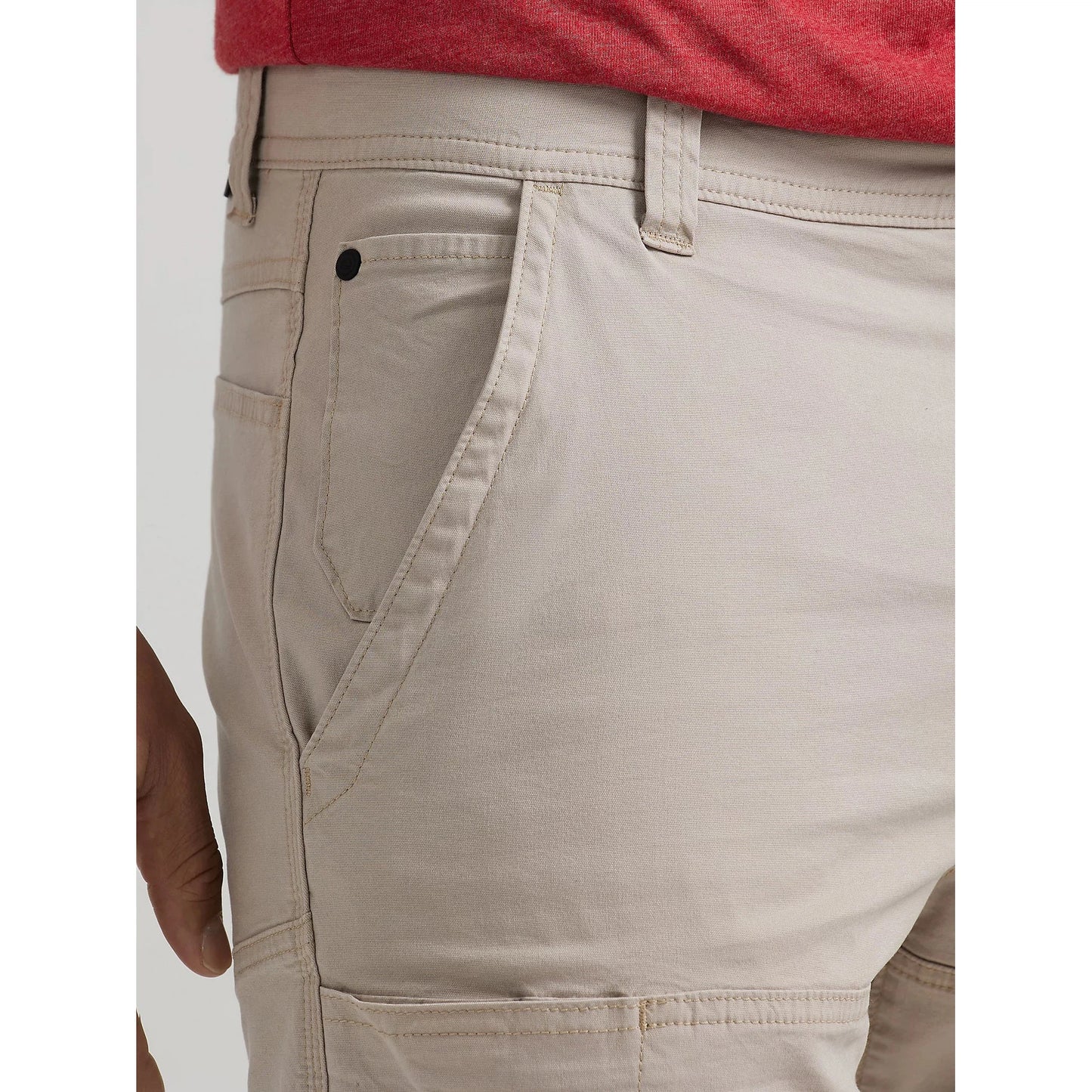 Wrangler Men's Side Pocket Utility Short - Taupe