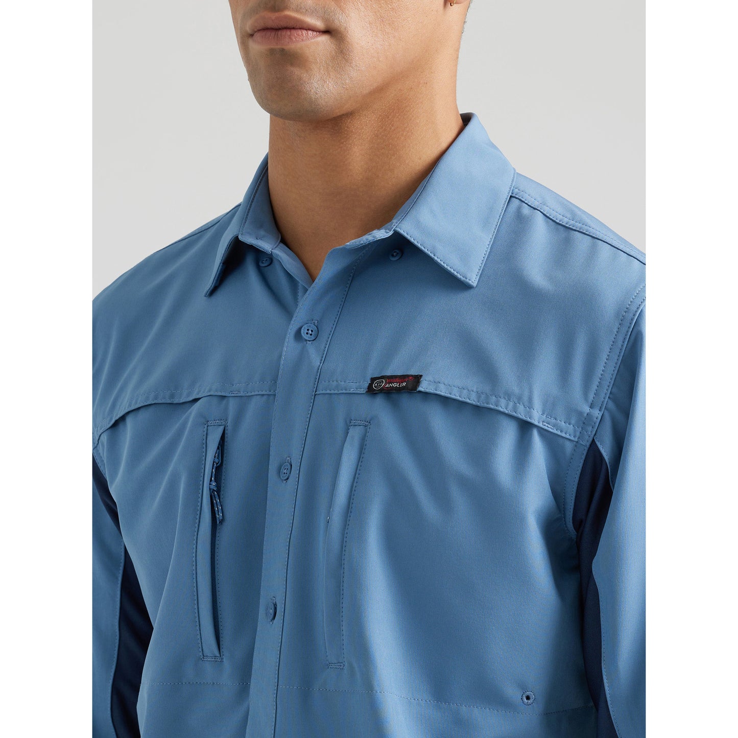 Wrangler Men's ATG Long Sleeve Valley Lake Shirt - Monument