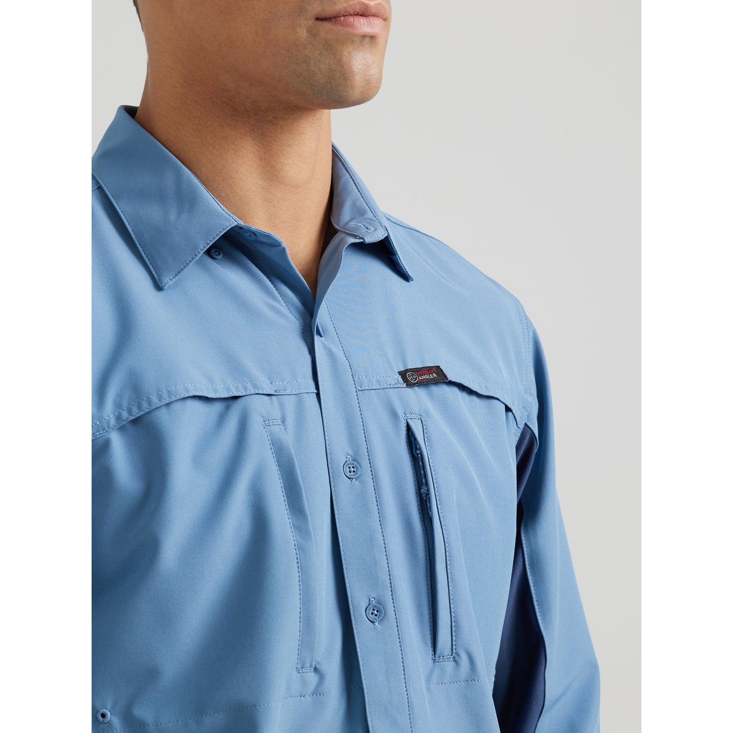 Wrangler Men's ATG Long Sleeve Valley Lake Shirt - Monument