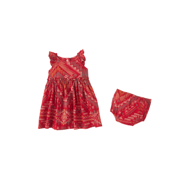 Wrangler Baby Girl's Sleeveless Dress - Red