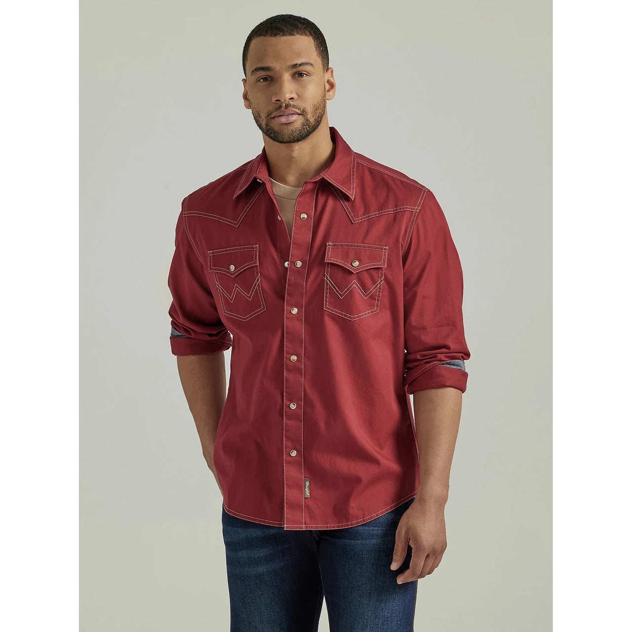 Wrangler Men's Retro Premium LS Shirt - Modern Fit