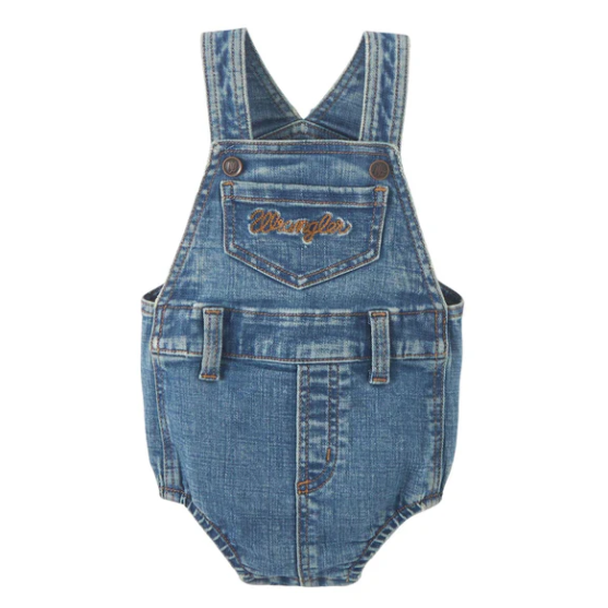 Wrangler Baby Girl Denim Overall Romper - Gianna