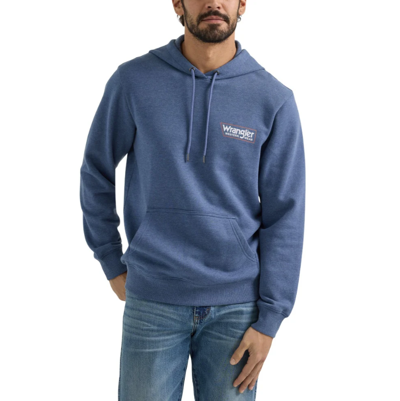 Wrangler®  Men's Pullover Hoodie - Dark Denim