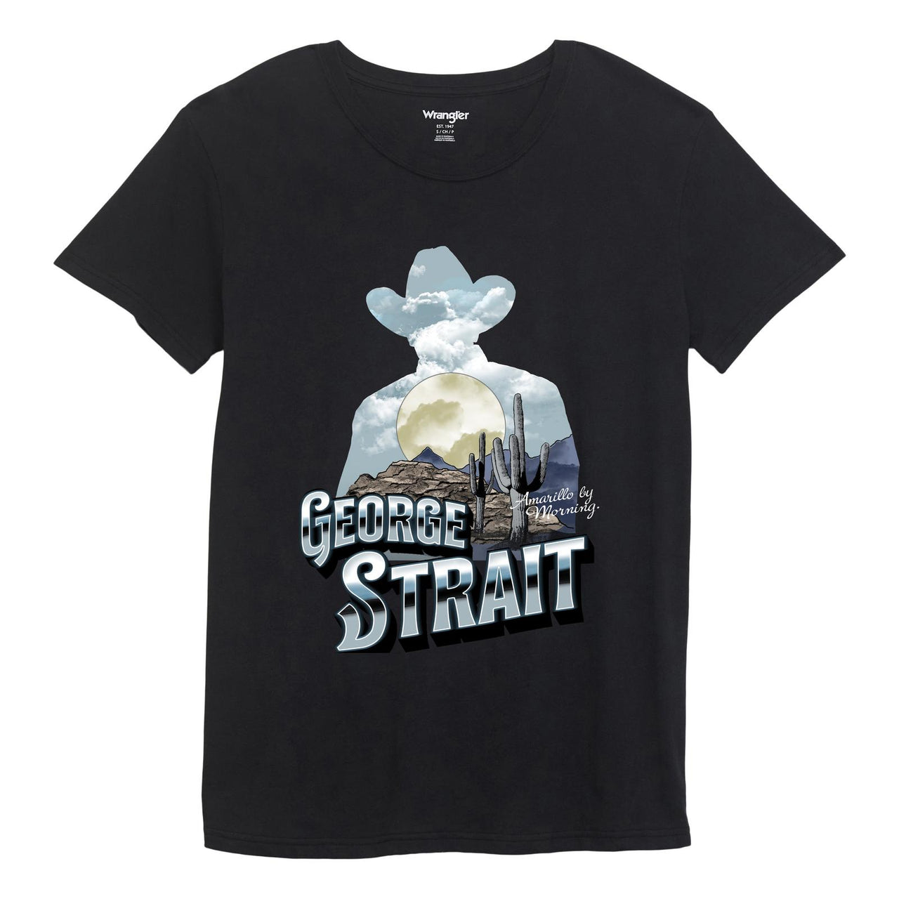 Wrangler Women's George Strait T Shirt - Black