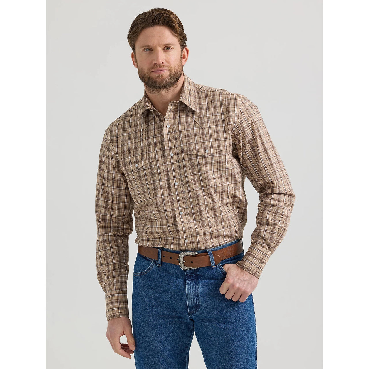 Wrangler Men's Wrinkle Resistant Long Sleeve Shirt -