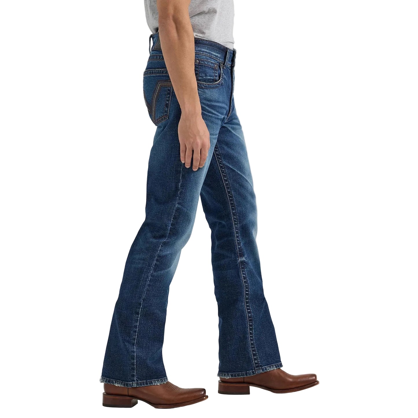 Wrangler Men's Western Rock 47 Slim Boot Jean - Medium Wash - Irvine Tack & Western Wear