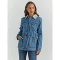 Wrangler Women's Anorak Barn Coat- Denim