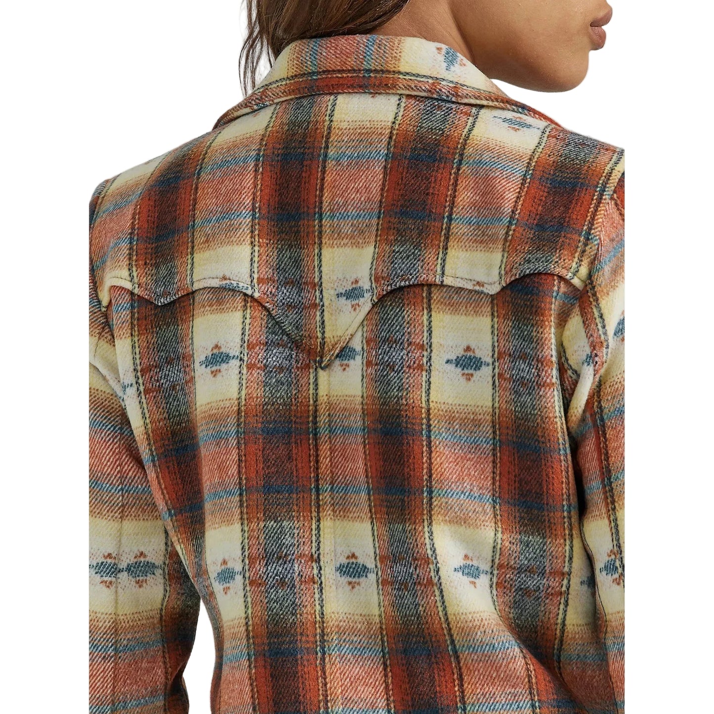 Wrangler Women's Western Blazer Coat Plaid - Multi