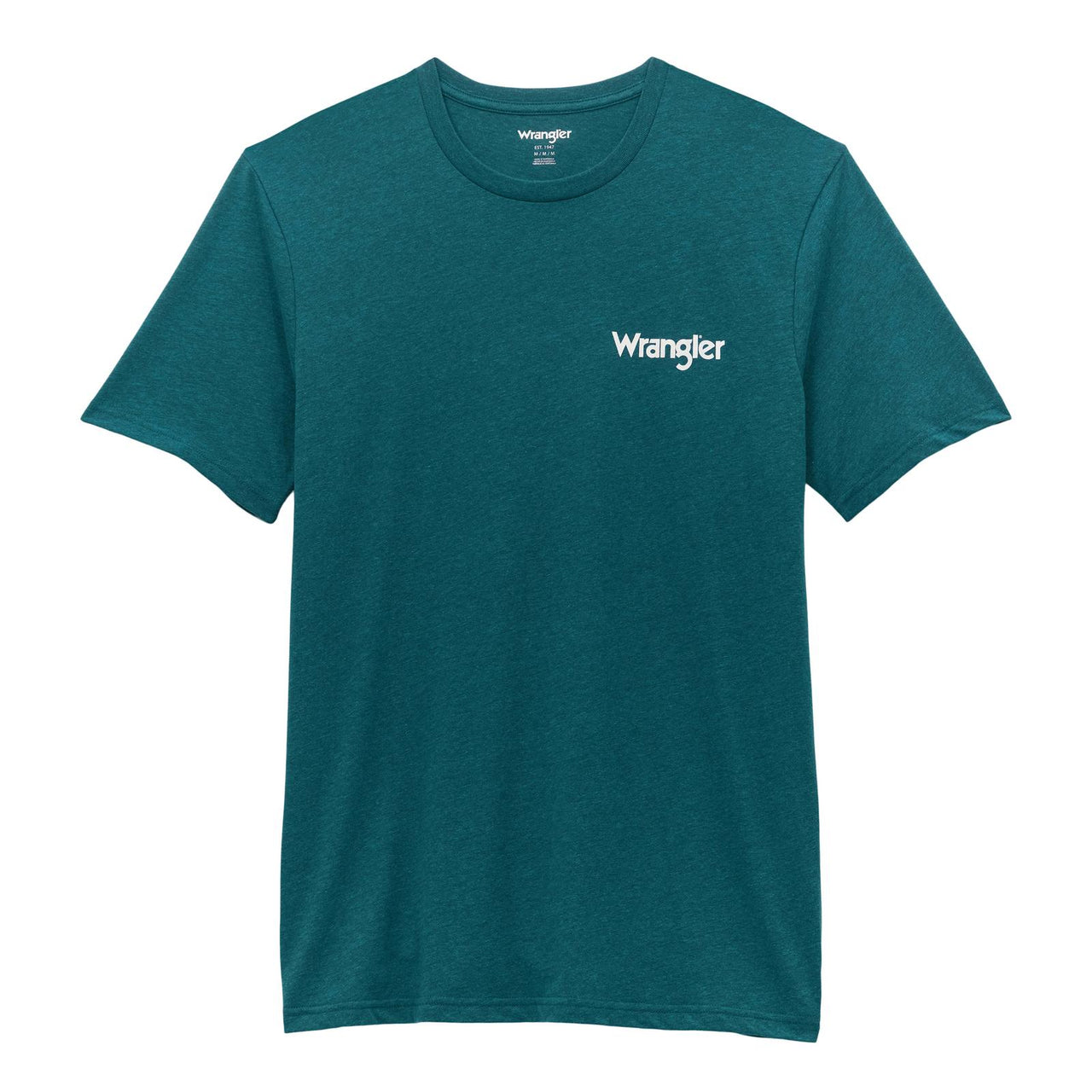 Wrangler Men's Tailgating Dogs Graphic T-Shirt - Cyan Pepper Heather