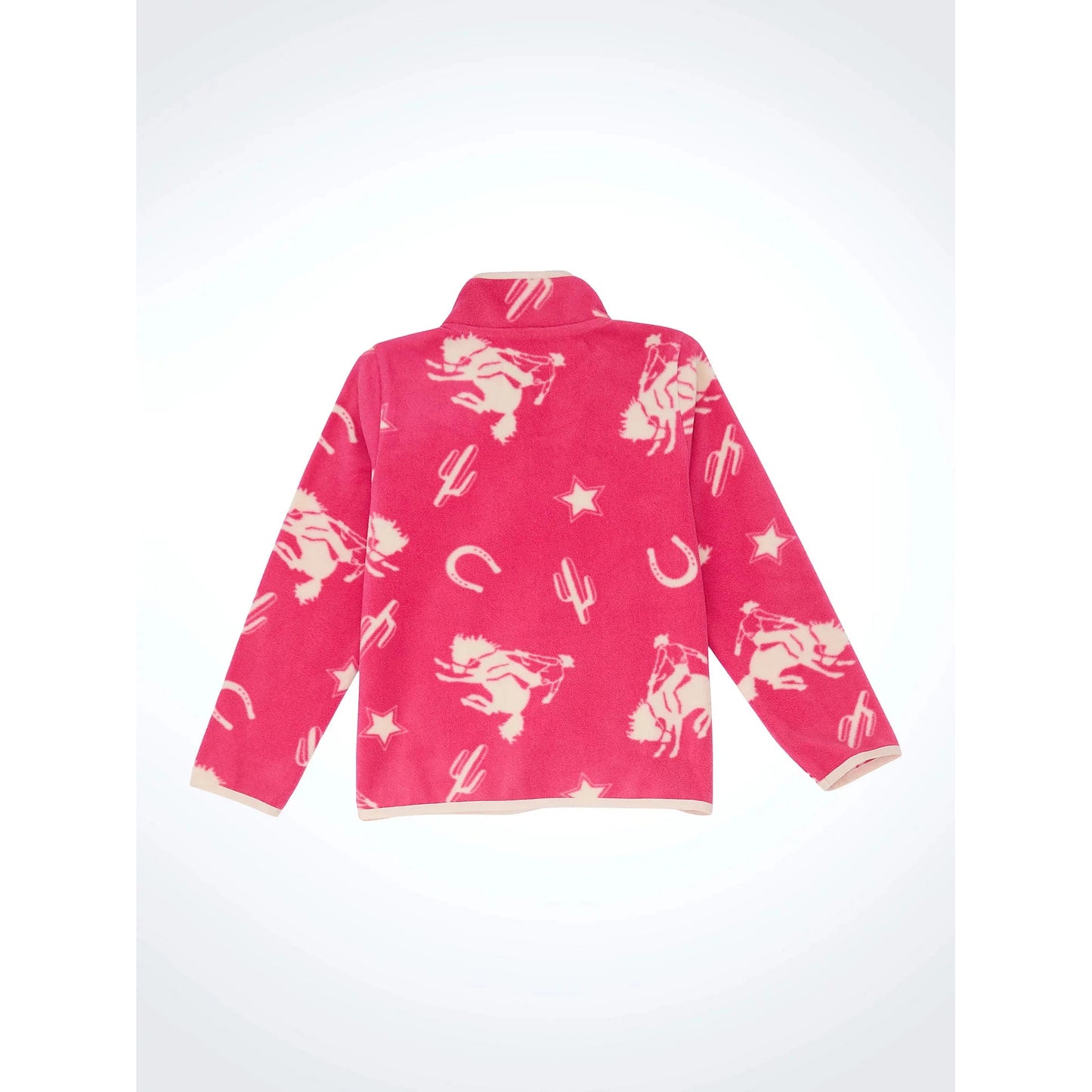 Wrangler Girl's Western Pullover-Pink