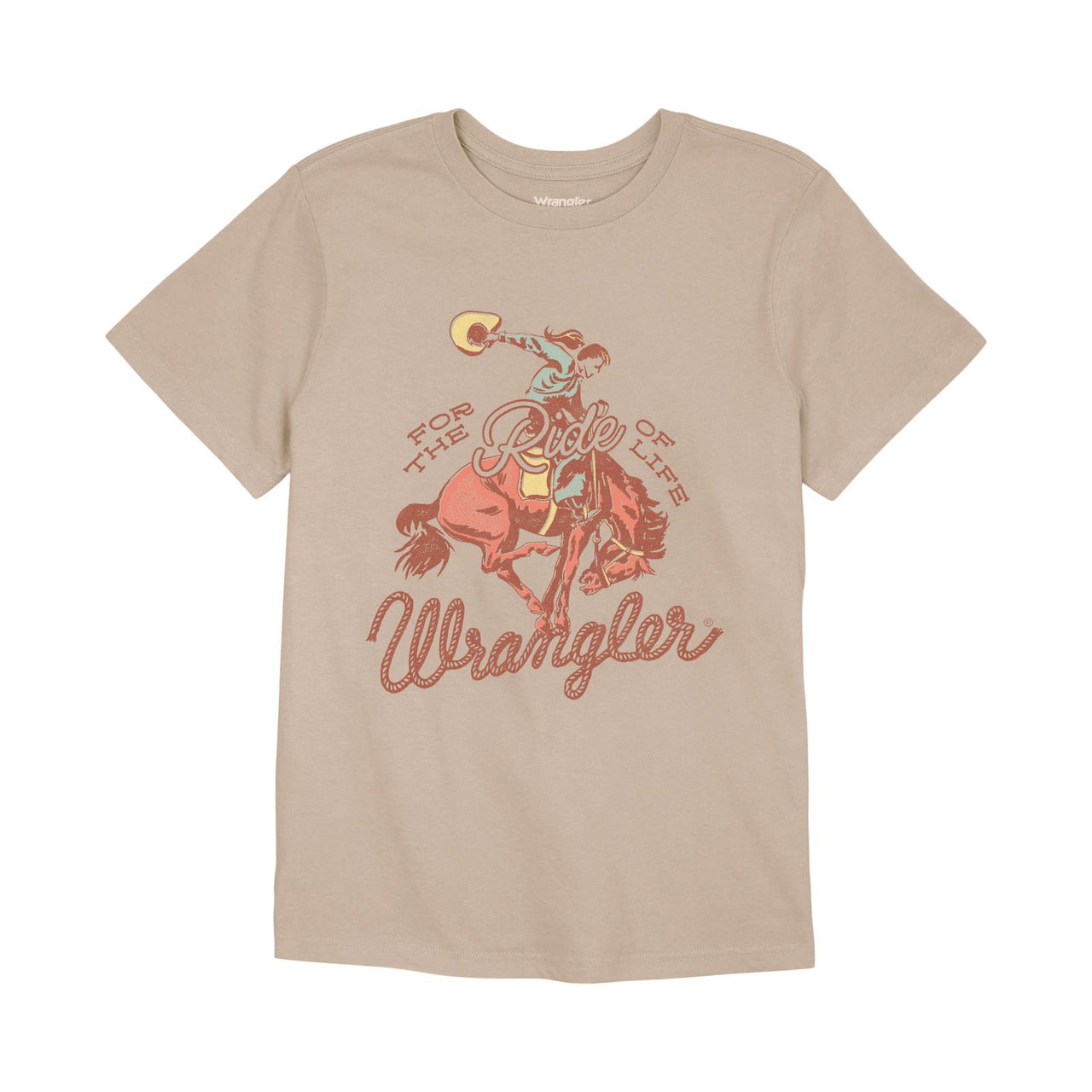 Wrangler Women's Cowgirl Tee Shirt- Cement Heather