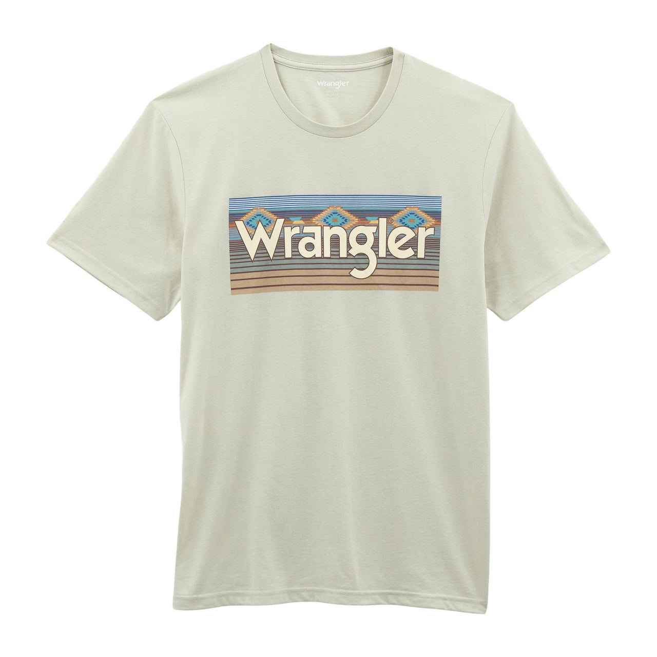 Wrangler Men's Year Round Short Sleeve Regular Fit Tee Shirt-Blue Fox Heather