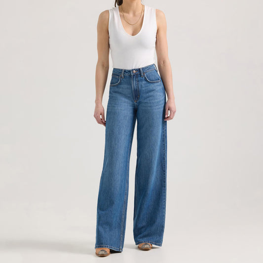 Wrangler Women's Yvette Treo Wide Leg High Rise  Jean- Bailey