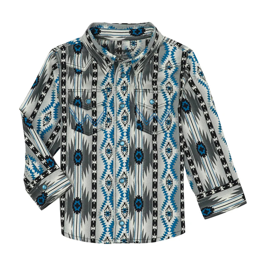 Wrangler Baby Boy Long Sleeve Shirt- Multi