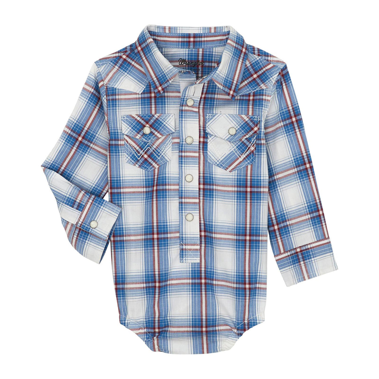 Wrangler Baby Boy Onsie-Blue/Red