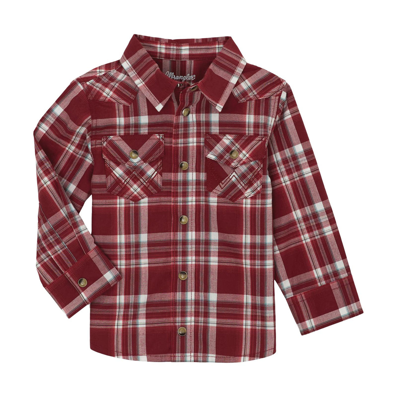 Wrangler Baby Boy Long Sleeve Shirt-Red