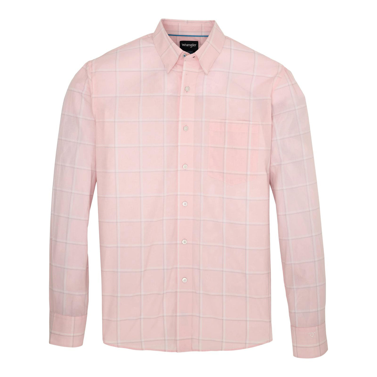 Wrangler Men's Cody Johnson Long Sleeve Classic Fit Shirt- Pink