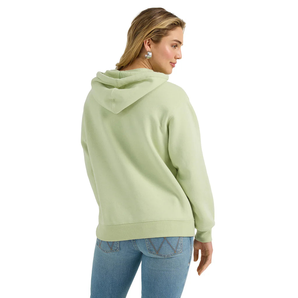 Wrangler Women's Long Sleeve Hoodie- Mint Green