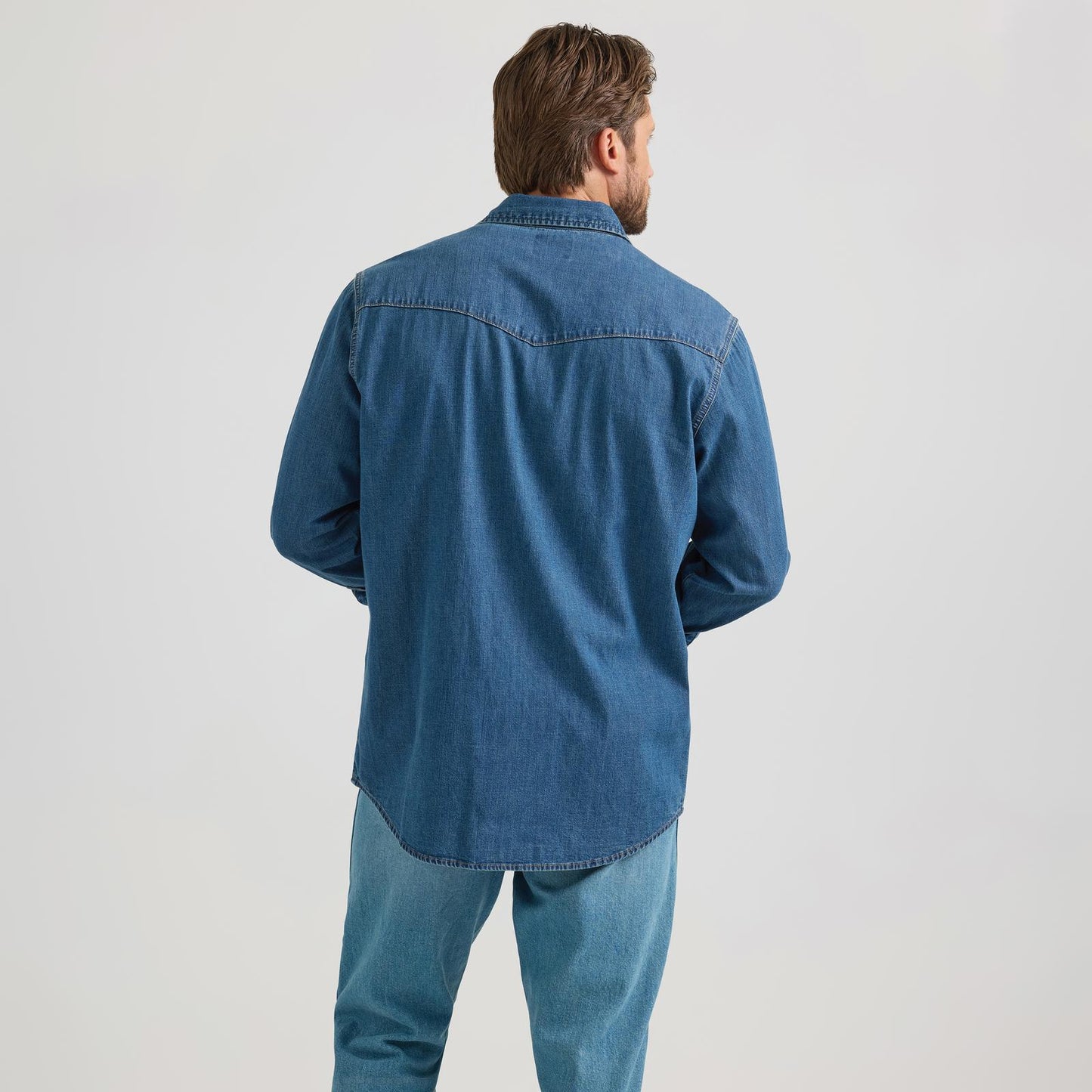 Wrangler Men's Denim Long Sleeve Denim Shirt - Assorted Colours