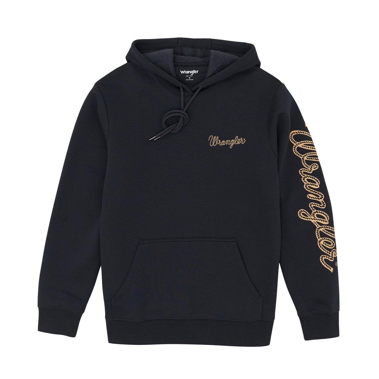 Wrangler Men's Long Sleeve Graphic Hoodie - Black - Irvine Tack & Western Wear