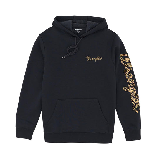 Wrangler Men's Long Sleeve Graphic Hoodie - Black - Irvine Tack & Western Wear