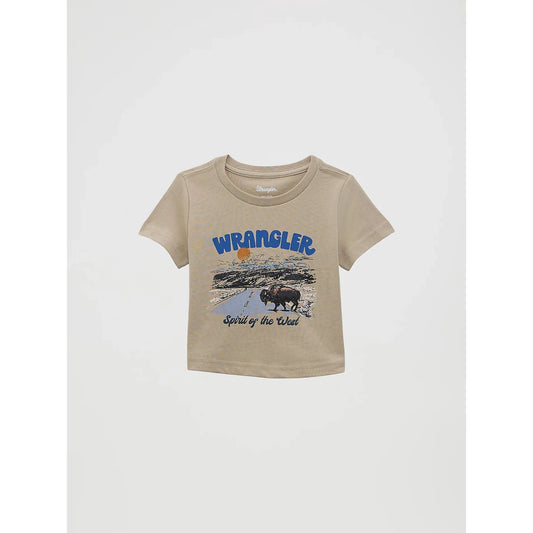 Wrangler Baby Boy Short Sleeve Graphic Tee Shirt - Spirit Brown