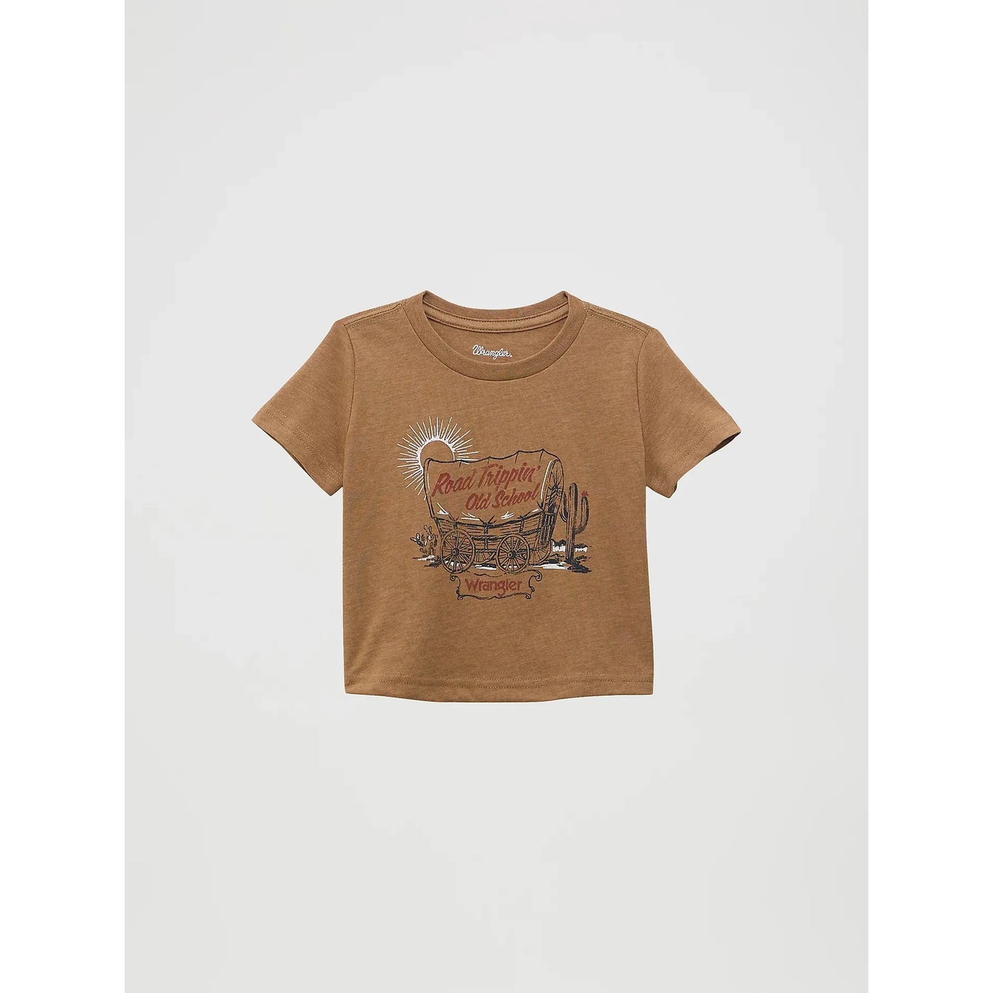 Wrangler Baby Boy Short Sleeve Graphic Tee Shirt - Old School Brown