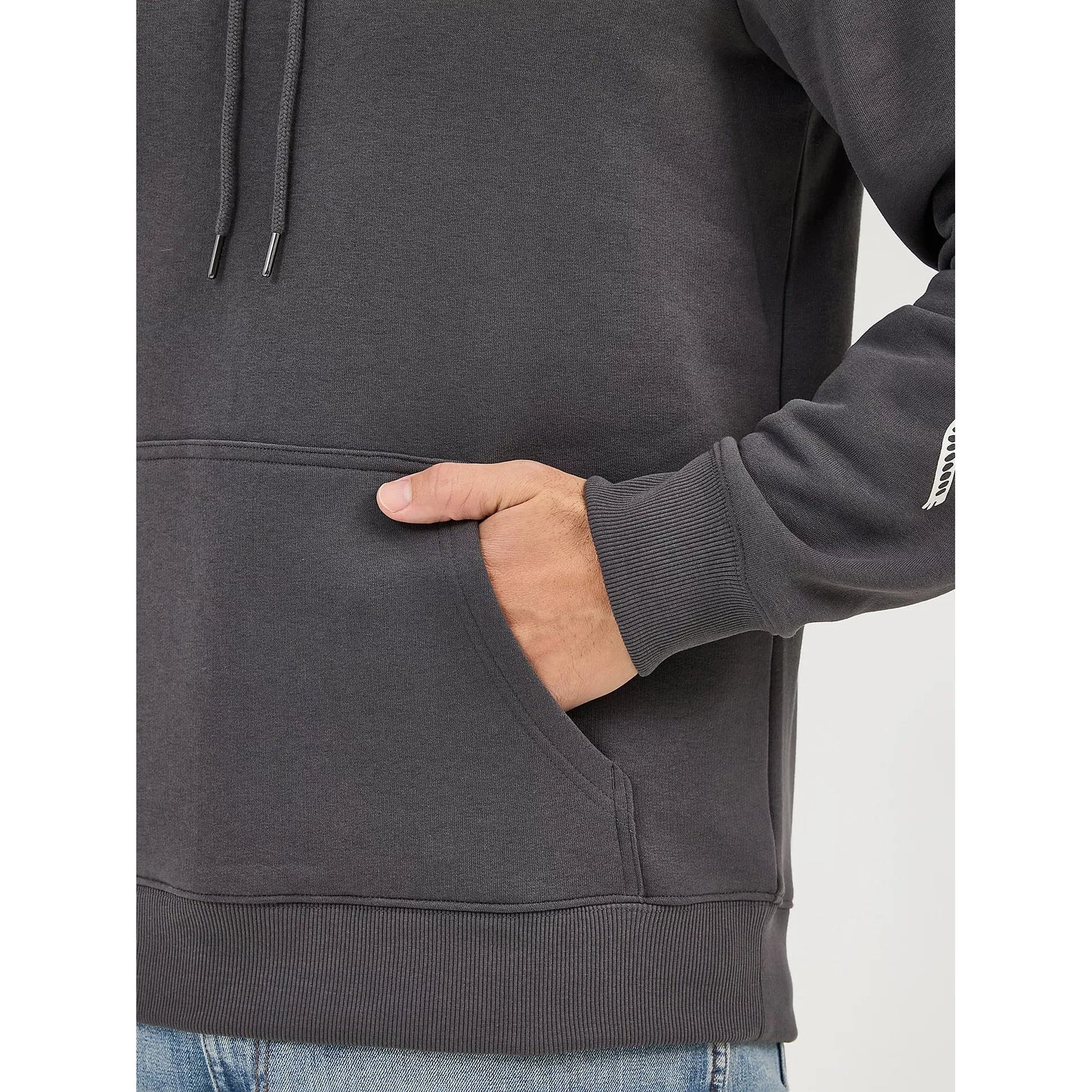 Wrangler®  Men's Long Live Cowboys Pullover Hoodie - Worn Grey