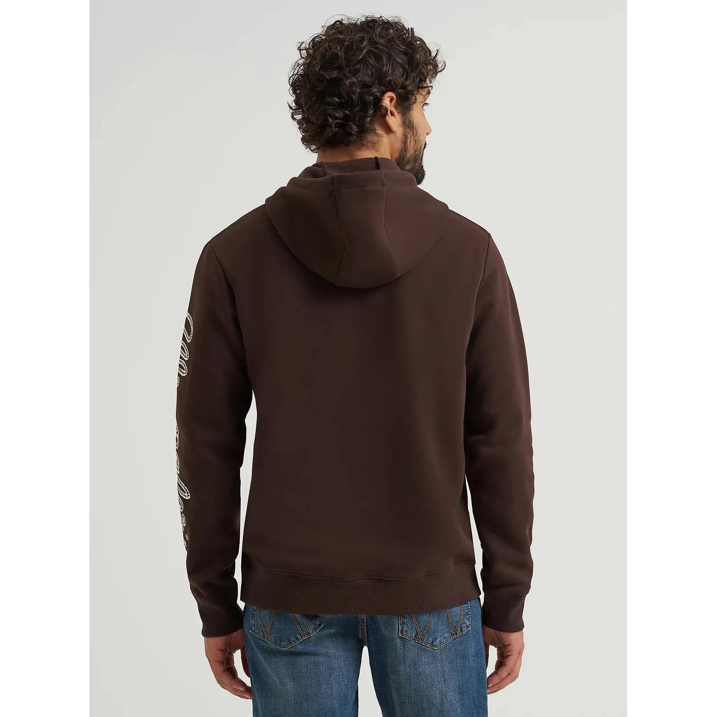 Wrangler®  Men's Rope Logo Pullover Hoodie - Mole Brown