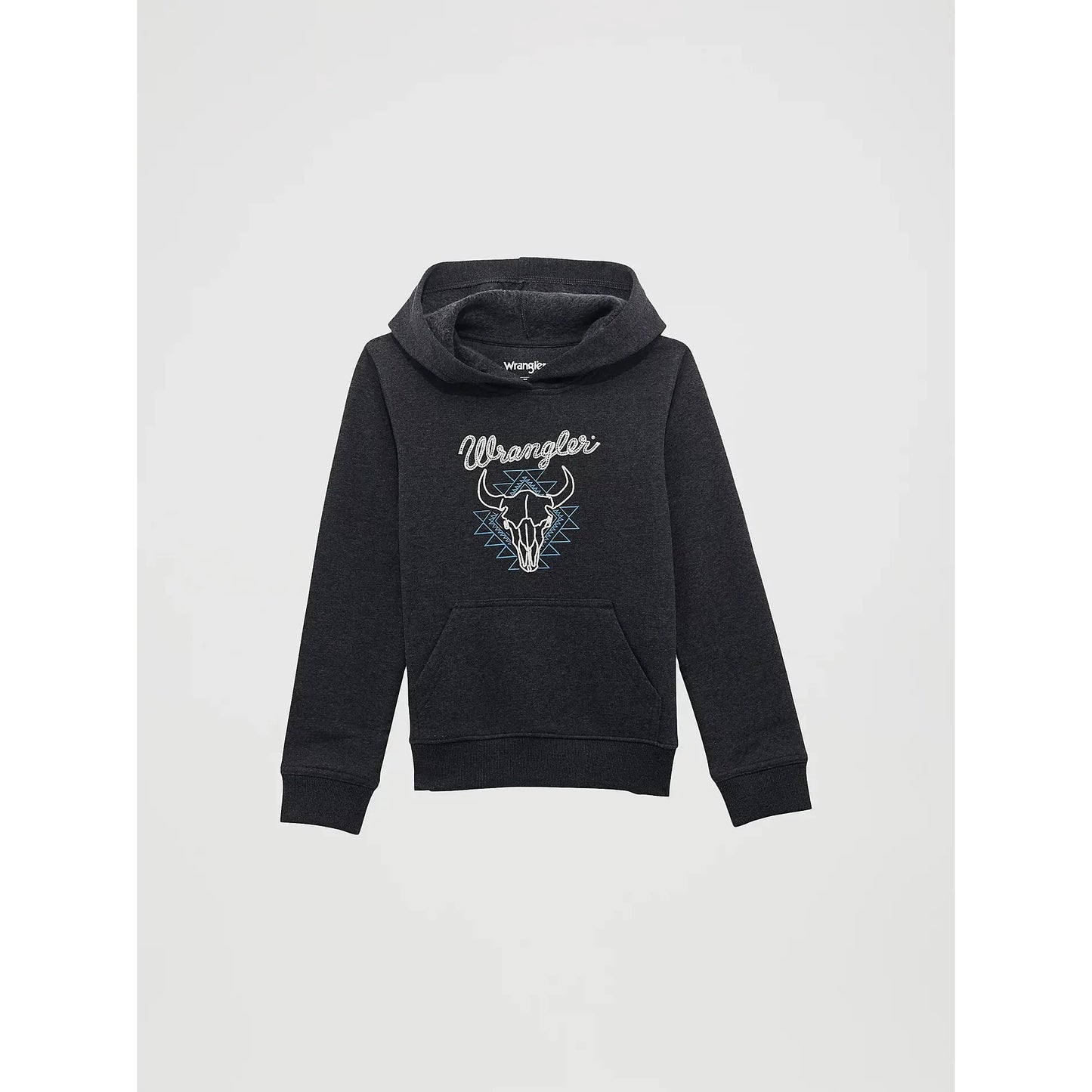 Wrangler® Boy's Front Animal Logo Pullover Hoodie - Jet Black