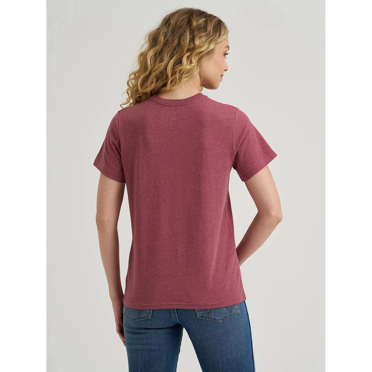 Wrangler Women's Southwestern Graphic Tee Shirt- Roan Rouge