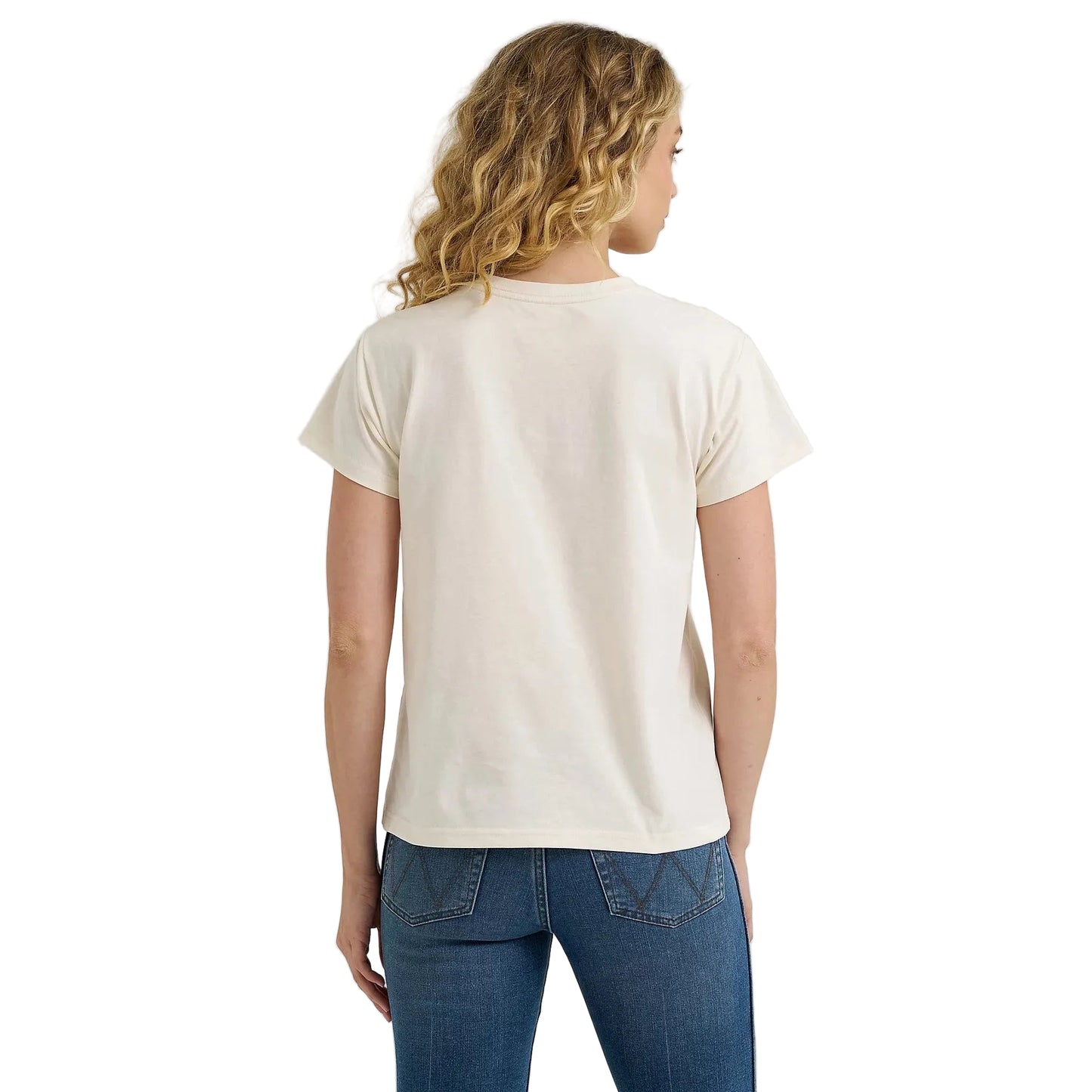 Wrangler Women's Graphic Retro Short Sleeve Tee Shirt - Whisper White