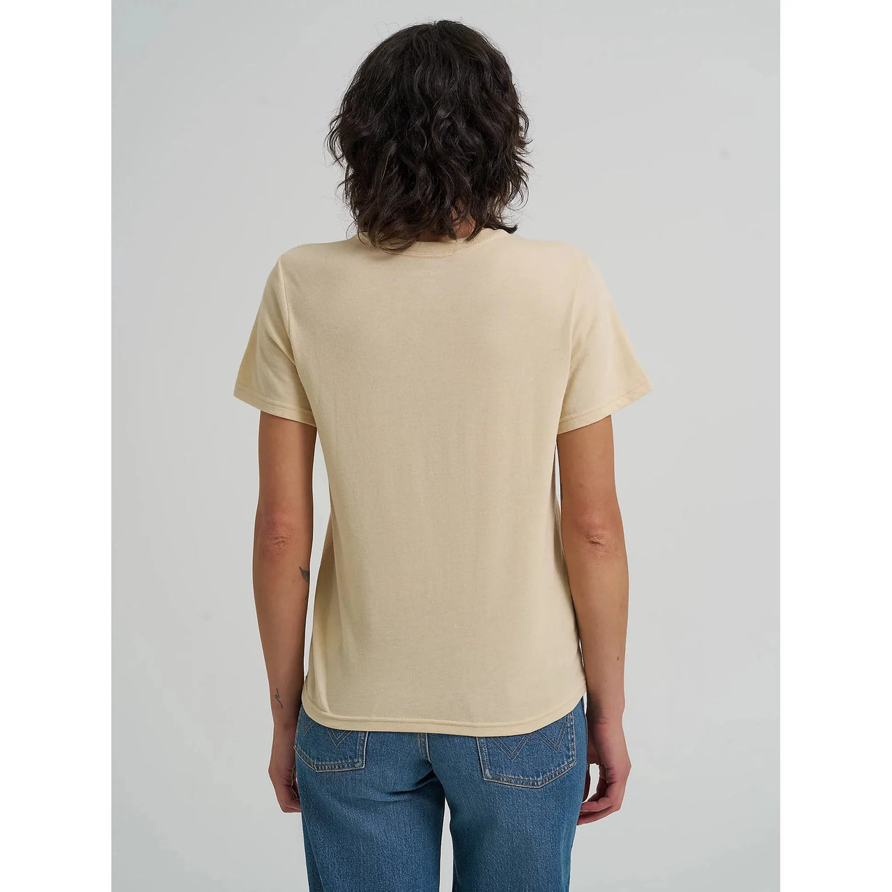 Wrangler Women's Wrangler Western Graphic Short Sleeve Tee Shirt- Biscotti