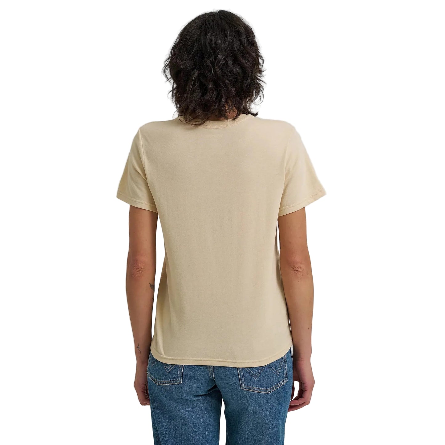 Wrangler Women's Wrangler Western Graphic Short Sleeve Tee Shirt- Biscotti