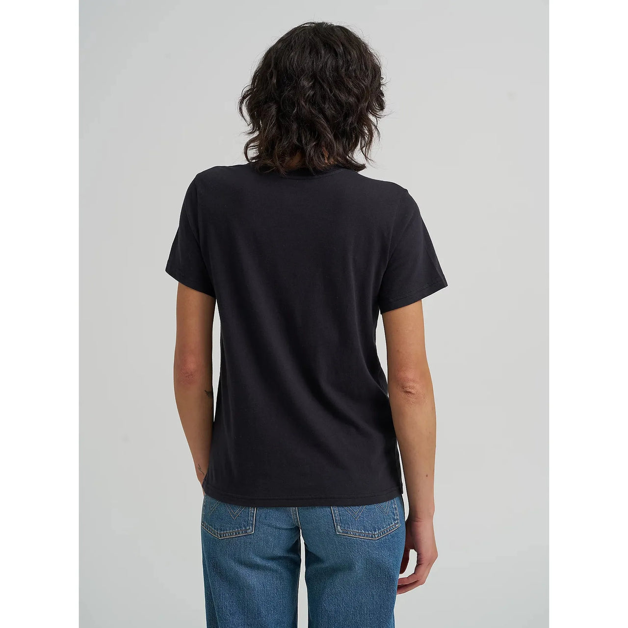Wrangler Women's Nostalgia Logo Tee Shirt- Black Beauty