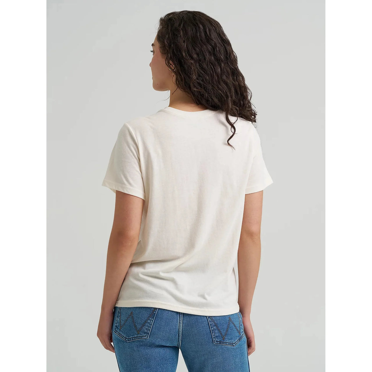 Wrangler Women's Western Graphic Short Sleeve Tee Shirt- Whisper White