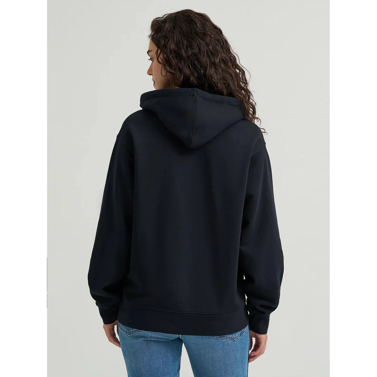 Wrangler Women's Western Graphic Long Sleeve Hoodie- Black Layers