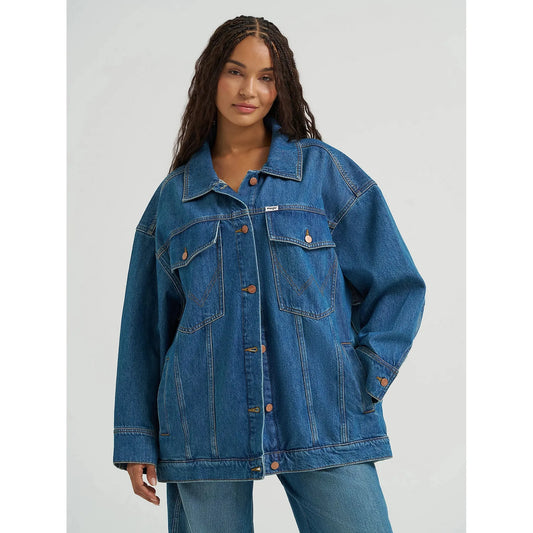 Wrangler Women's Mega Trucker Jacket - Ace