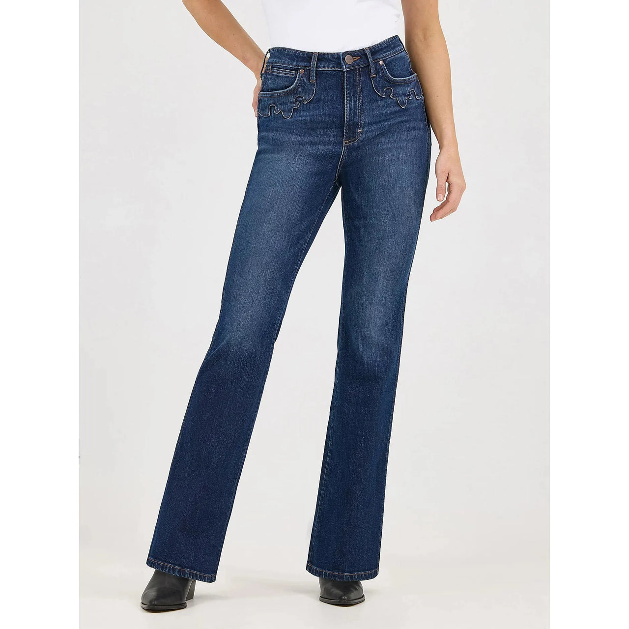Wrangler Women's Retro Bailey High Rise Embellished Bootcut Jean - Wrenley