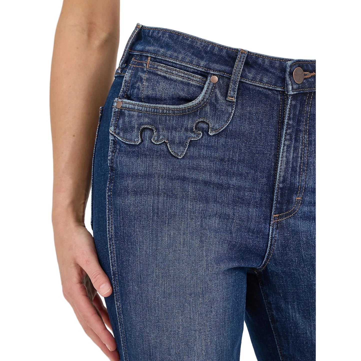 Wrangler Women's Retro Bailey High Rise Embellished Bootcut Jean - Wrenley